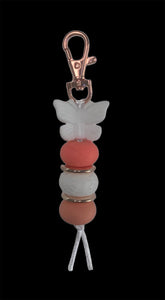White Butterfly Keyrings
