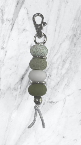 Green Leaves Keyring