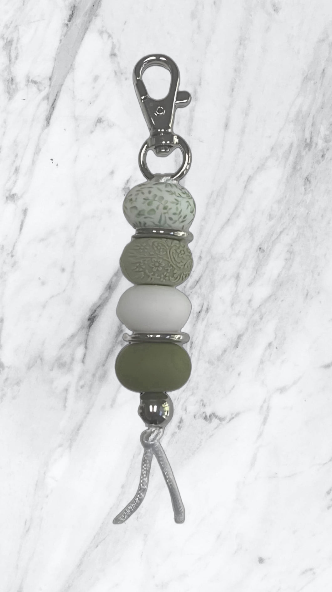 Green Leaves Keyring