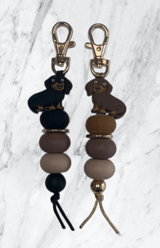 Doug & Dave Dachshund Keyring